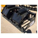 72-inch Skid Steer Hollow Wood Grabber Attachment