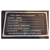 Skid Steer Rock Bucket PB66