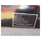 GIYI 72-inch 4-in-1 Skid Steer Bucket - Model KH72