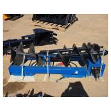 Heavy-Duty Skid Steer Auger Attachment with 8, 12, 16 Inch Auger Rods