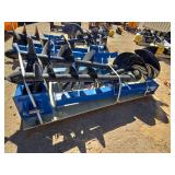 Heavy-Duty Skid Steer Auger Attachment with 8, 12, 16 Inch Auger Rods