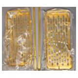Gold Anodized Aluminum Wall/Bathroom Shelf