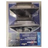2.5in Black Solar Post Pyramid Post Cap 2pk