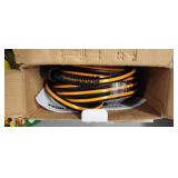Industrial High Pressure Hose Coil - Black/Orange