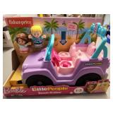 Fisher-Price Little People Barbie Beach Cruiser Vehicle Playset
