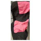 Pink and Black Two-Tone Quilted Car Seat Cover Set