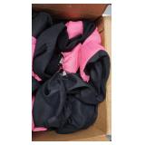 Pink and Black Two-Tone Quilted Car Seat Cover Set