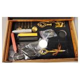 Vintage Style Calligraphy Set with World Map Box