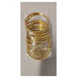 Vintage Gold-Toned Bangle Set