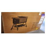 KFeng Baby Bassinet with Changeing Table & Wheel, Adjustable Hight for 0-36months, Pink