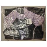 Vofiw Neon Purple and Black Wetsuit Child Size12