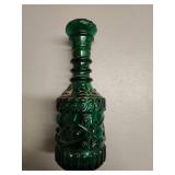 Vintage Emerald Green Glass Decanter