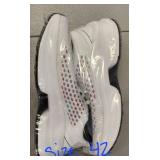 White Athletic Shoes with Pink Pattern Size 42