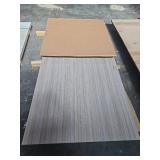 8x4 ft Gray Wood Grain Laminated Solid Surface - Quantity of 3