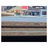 8x4 ft White Melamine Laminated Solid Surface Sheets - Quantity of 3
