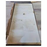 8x4 ft White Melamine Laminated Solid Surface Sheets - Quantity of 5