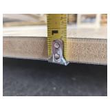 8x4 ft Double-Sided Wood Grain/ White Commercial Fiberboard Panel