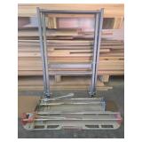 Set of Two Tile Cutters and Folding Base for Equipment.