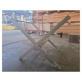 Set of Two Tile Cutters and Folding Base for Equipment.