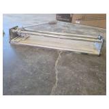 Set of Two Tile Cutters and Folding Base for Equipment.