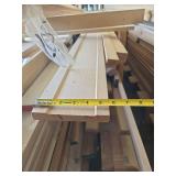 Lot of Pine Wood Trim Molding & Misc Wood