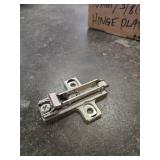 Bulk Lot of Assorted 10mm Steel Cabinet Hinge Plates
