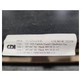 8x4 ft Black Laminated Solid Surface Sheets - Quantity of 4