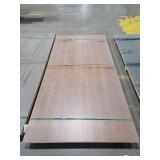 8x4 ft Walnut Laminate Solid Surface Sheets - Quantity of 2