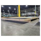 8x4 ft White Design Laminated Solid Surface Sheets - Quantity of 2
