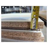 8x4 ft White Design Laminated Solid Surface Sheets - Quantity of 5