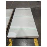 8x4 ft White Design Laminated Solid Surface Sheets - Quantity of 8