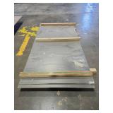8x4 ft Gray Design Laminated Solid Surface Sheets - Quantity of 4