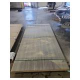 8x4 ft Gray Wood Design Melamine Board Sheets - Quantity of 4