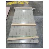 8x4 ft White Laminated Solid Surface Sheets -  Quantity of 2