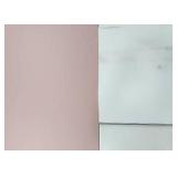 Assorted Size - Pink and White Laminated Solid Surface