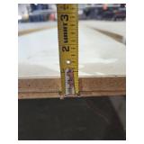 8x4 ft White Laminated Solid Surface Sheets -  Quantity of 2