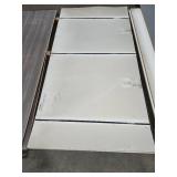8x4 ft White Laminated Solid Surface Sheets -  Quantity of 2