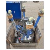Industrial Baldor Motor with Casters Assembly - Retail: $1,200