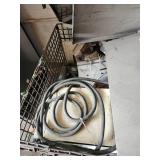 Bin of Industrial Metal Storage Cage with Electrical Components - Retail: $250