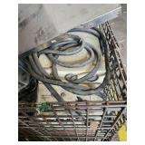 Bin of Industrial Metal Storage Cage with Electrical Components - Retail: $250