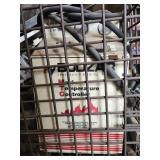 Bin of Industrial Metal Storage Cage with Electrical Components - Retail: $250