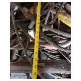 Large Industrial Steel Wire Rope Collection - Retail: $350