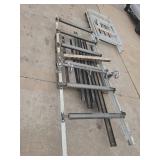 Industrial Steel Frame Assembly with Hydraulic Cylinders - Retail: $450
