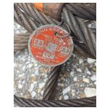 Industrial Steel Wire Rope Slings with Tags - Retail: $175