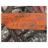 Industrial Steel Wire Rope Slings with Tags - Retail: $175