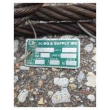 Industrial Steel Wire Rope Slings with Tags - Retail: $175
