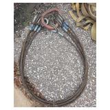 Industrial Steel Wire Rope Slings with Tags - Retail: $175