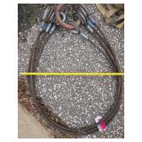Industrial Steel Wire Rope Slings with Tags - Retail: $175