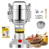 CGOLDENWALL Safety Upgraded Electric Grain Grinder Mill High-speed Dry Spice Herb Mill Grinding Machine with 2400W Commercial Motor Overload Protection CE 110V (700g Hand-held Type)