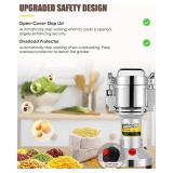 CGOLDENWALL Safety Upgraded Electric Grain Grinder Mill High-speed Dry Spice Herb Mill Grinding Machine with 2400W Commercial Motor Overload Protection CE 110V (700g Hand-held Type)
